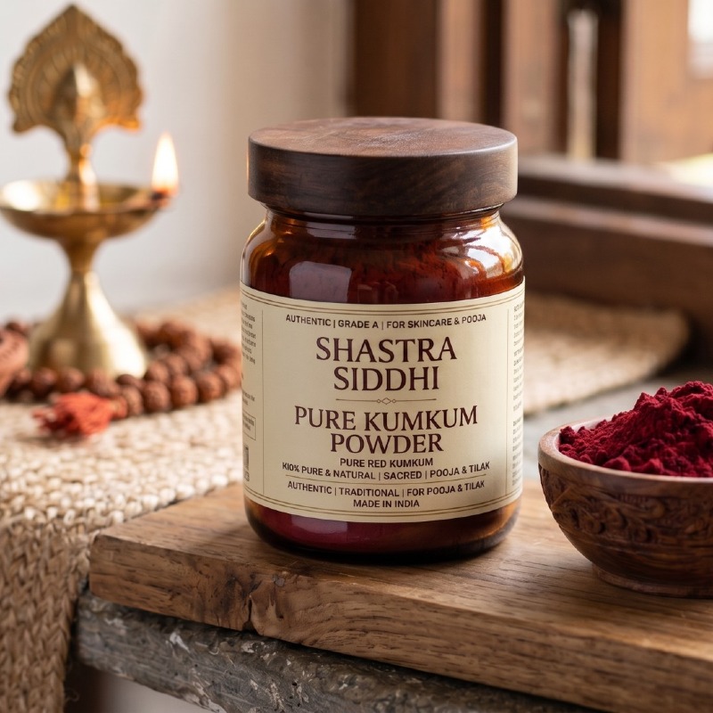 Shastra Siddhi 100% Pure Natural Kumkum Powder – Authentic Vedic Grade