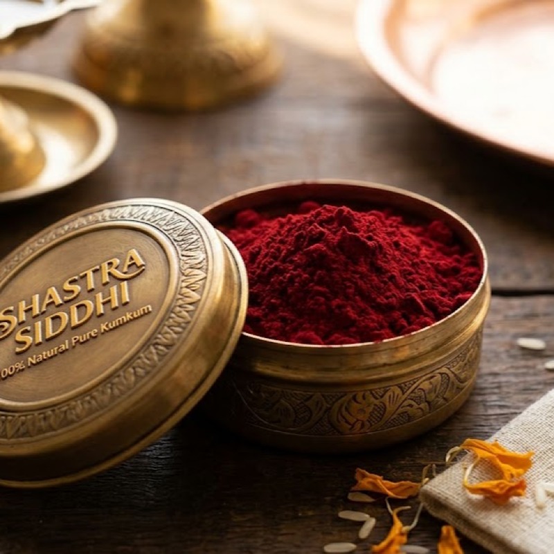 Shastra Siddhi 100% Pure Natural Kumkum Powder – Authentic Vedic Grade