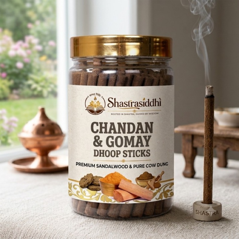 Shastra Siddhi Chandan & Gomaya Dhoop Sticks – Pack of 100