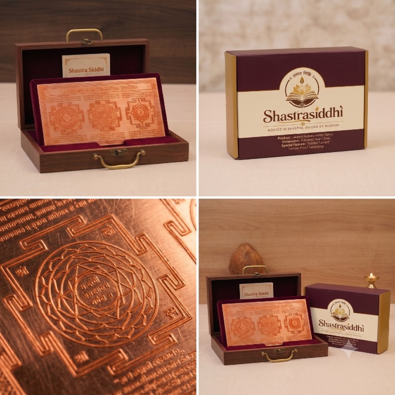 Shastra Siddhi Pure Copper Lakshmi Kubera Kethu Yantra