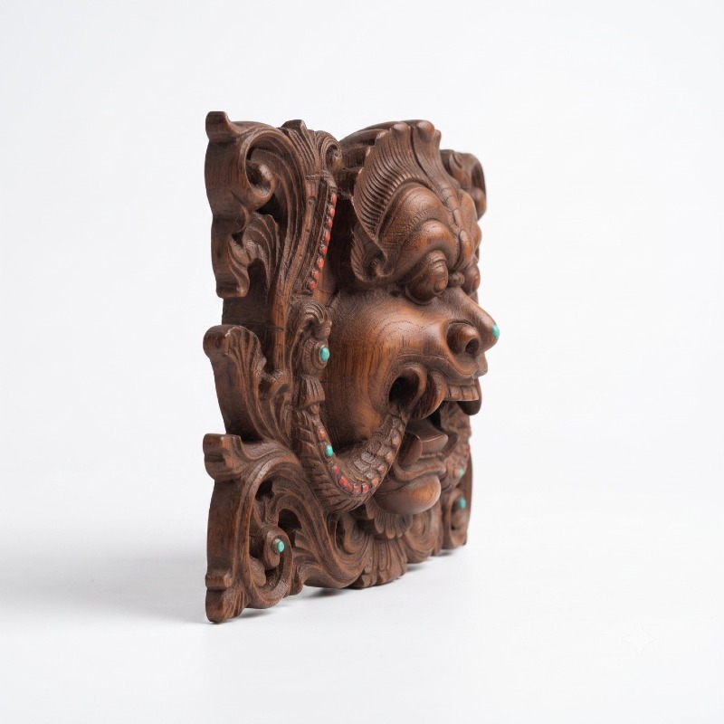 Shastra Siddhi Bodhi Tree Wooden Kirtimukha 