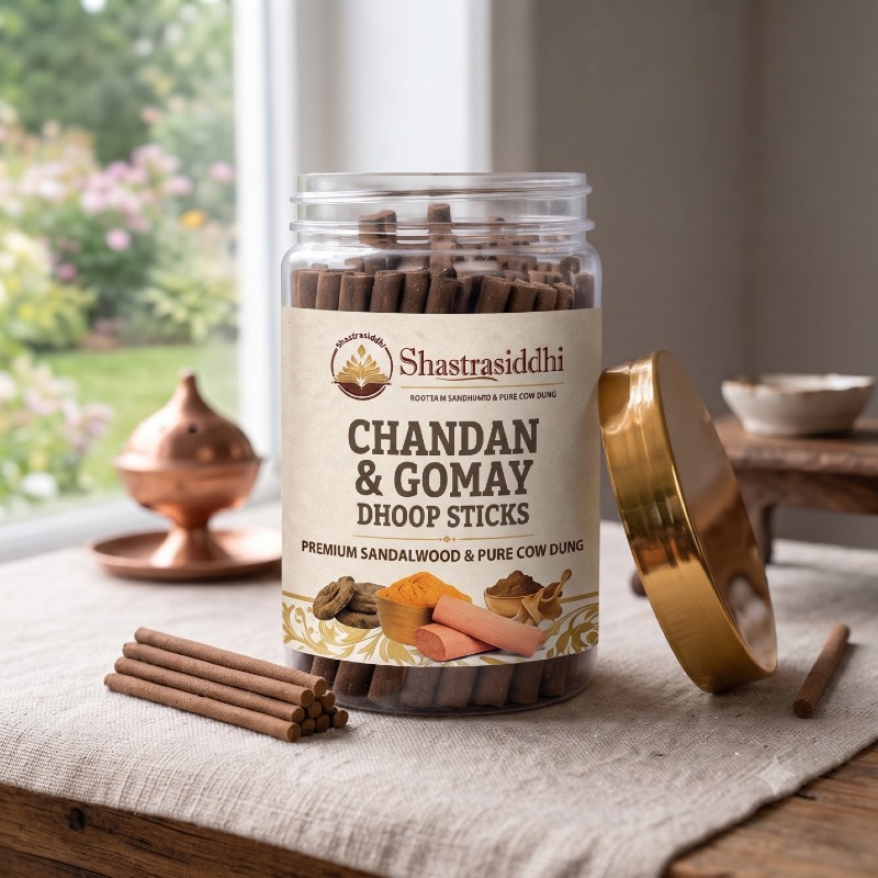 Shastra Siddhi Chandan & Gomaya Dhoop Sticks – Pack of 100